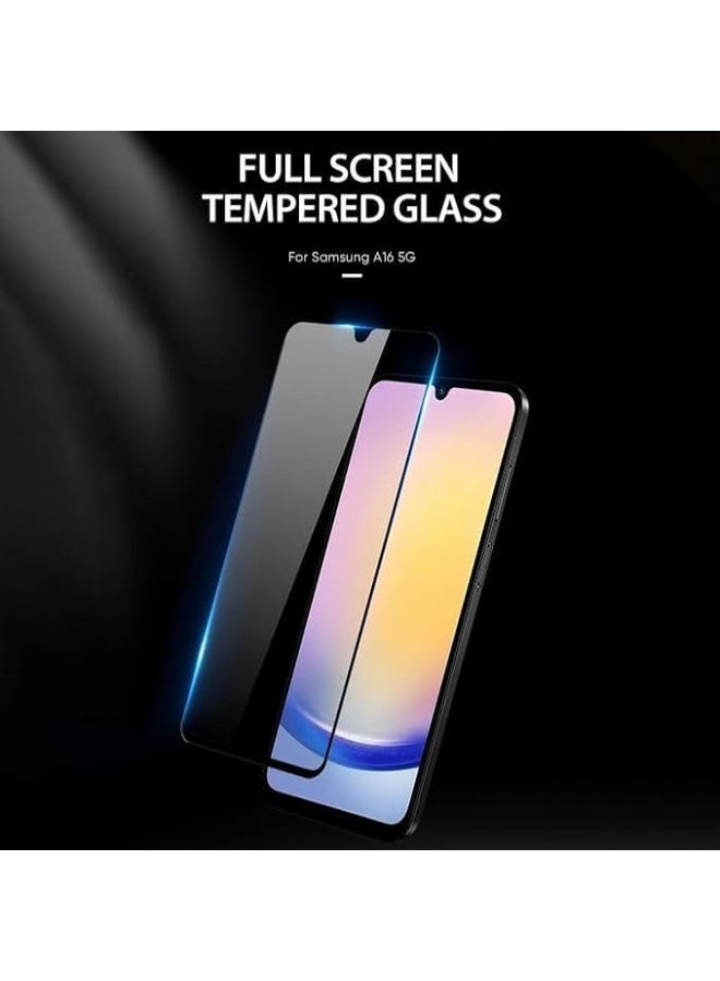 واقي شاشة زجاجي كامل شفاف من سامسونج A06 - A05S - A07 - Image 2